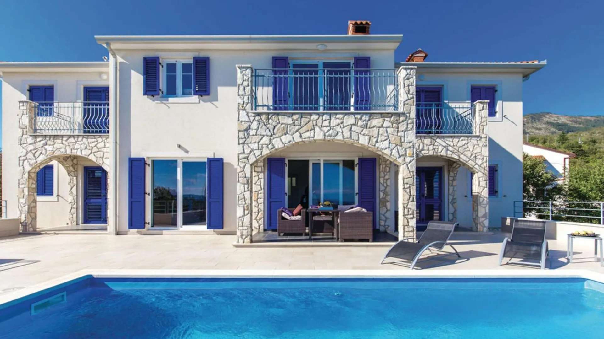 בית נופש Zagorje Villablu1 Doppelhaushaelfte Seaview, Pool