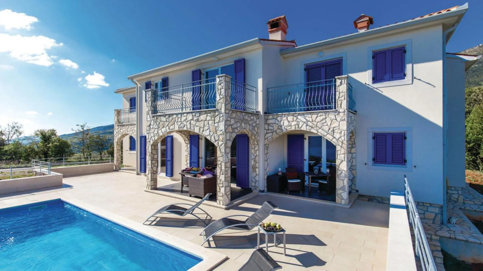 Zagorje Villablu1 Doppelhaushaelfte Seaview, Pool