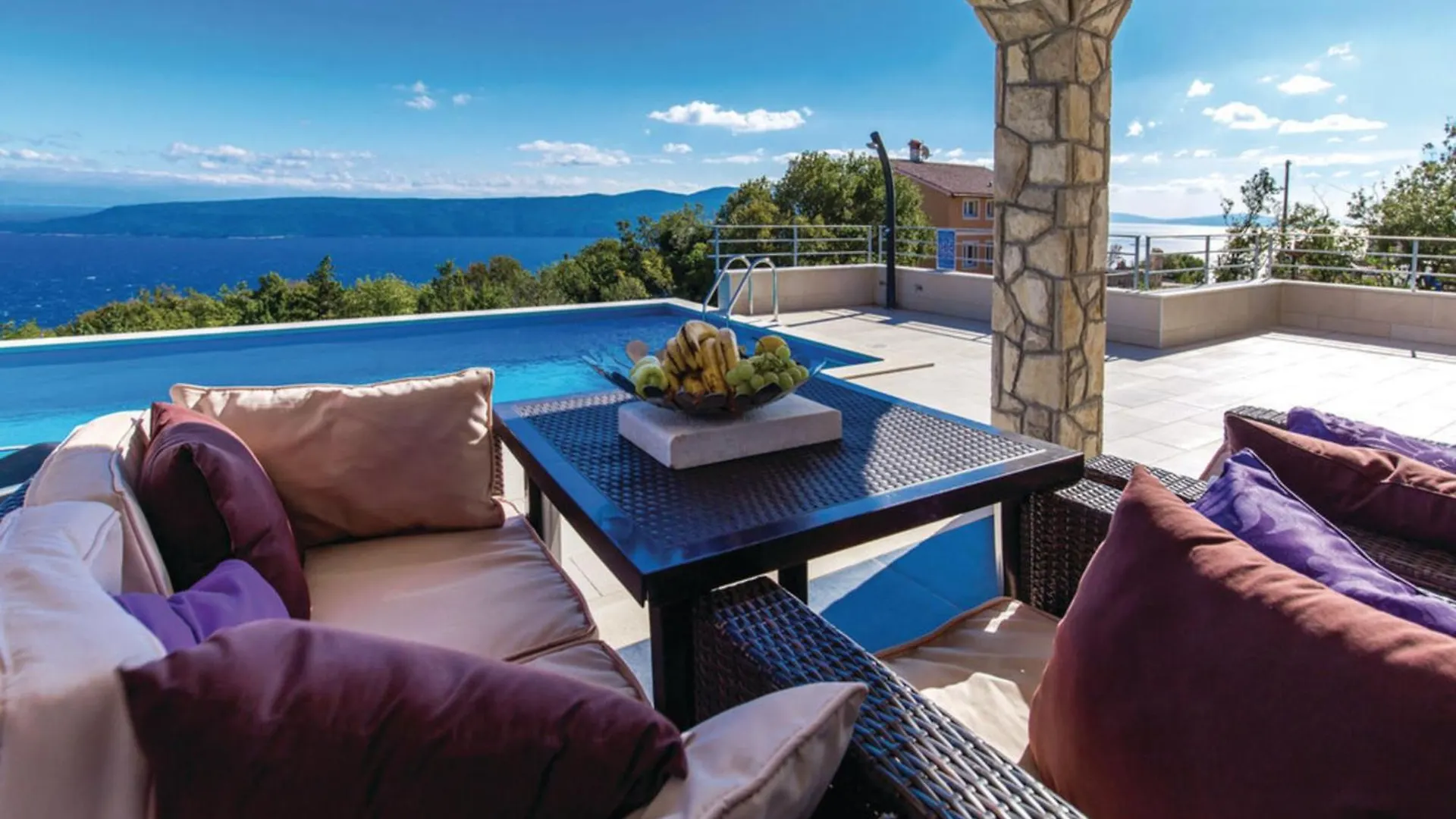 Zagorje Villablu1 Doppelhaushaelfte Seaview, Pool